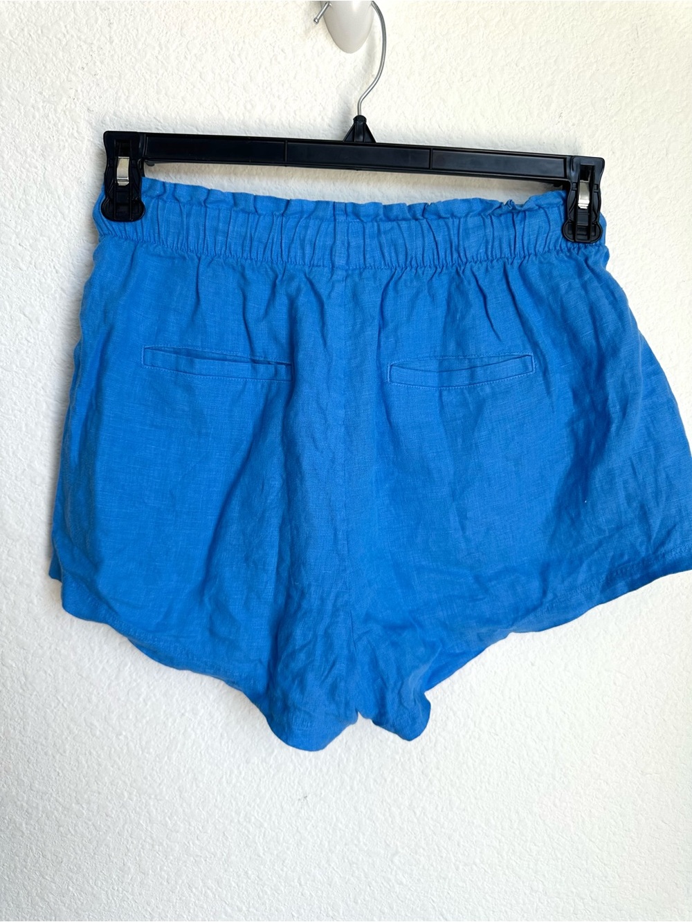 Left On Friday Getaway women’s linen Shorts blue Small - Picture 7 of 15